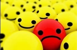 Suicidal frown depressed depression
