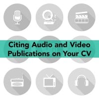 Audio and Video Publications on CV © Can Stock Photo / steinar14