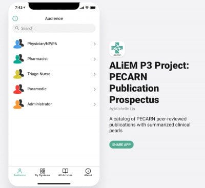 P3 PECARN app
