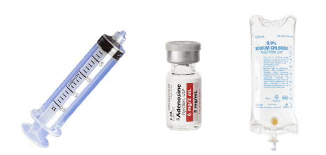 adenosine single syringe for svt