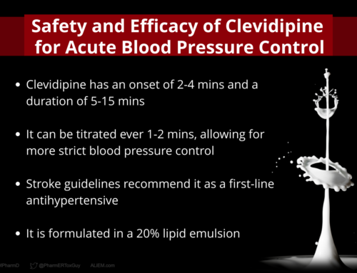Safety and Efficacy of Clevidipine for Acute Blood Pressure Control