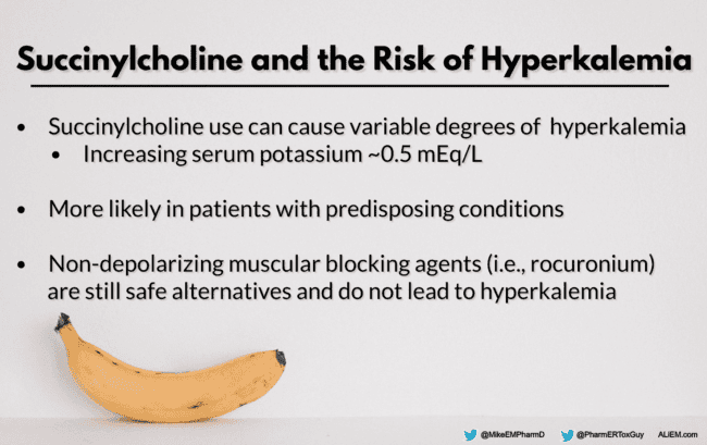 Succinylcholine and the Risk of Hyperkalemia