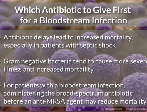 Dose Order Matter? Which Antibiotic to Give First for a Bloodstream Infection