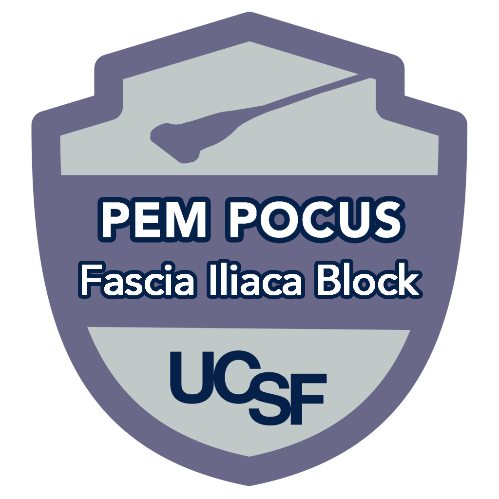 PEM POCUS fascia iliaca block