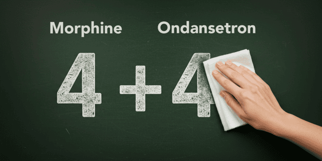 prophylactic ondansetron with opioids example 4+4