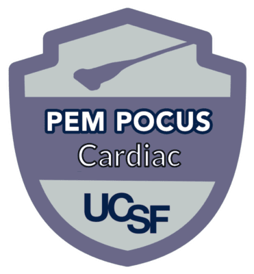 PEM POCUS Badge Cardiac PEM POCUS pediatric cardiac