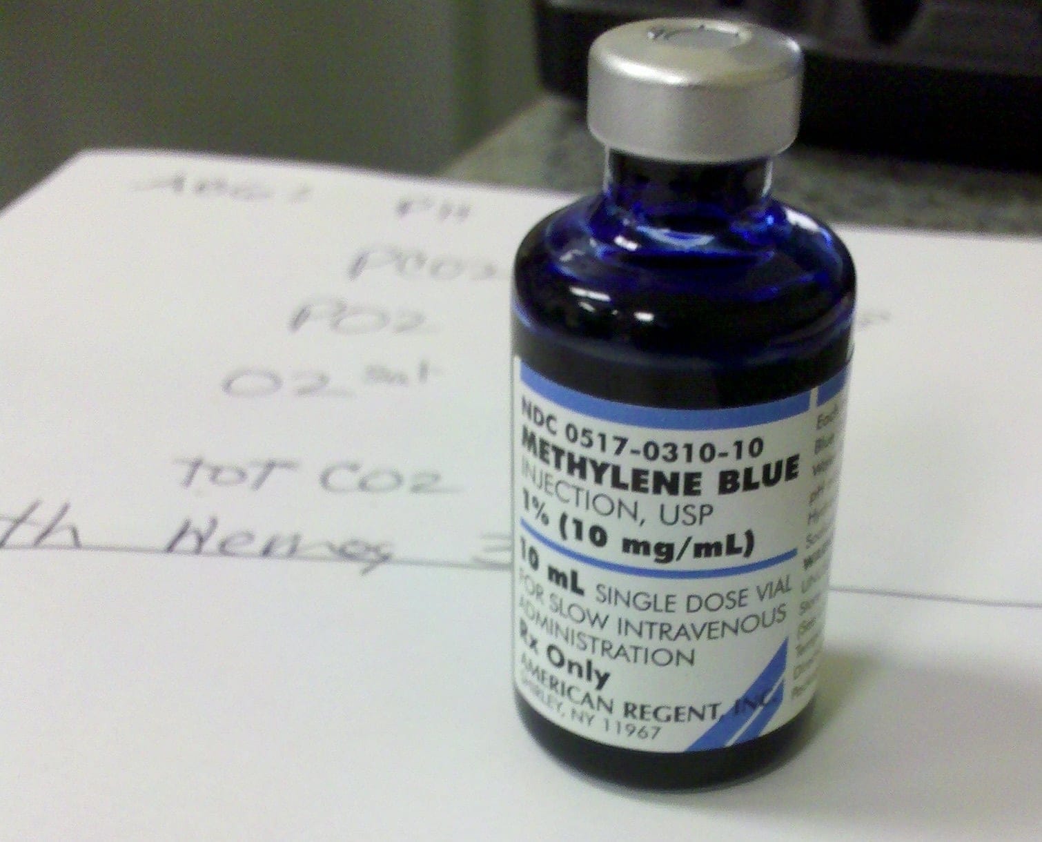 Methylene blue antidote