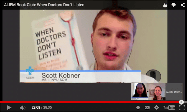 When Doctor's Don't Listen ALiEM Book Club discussion